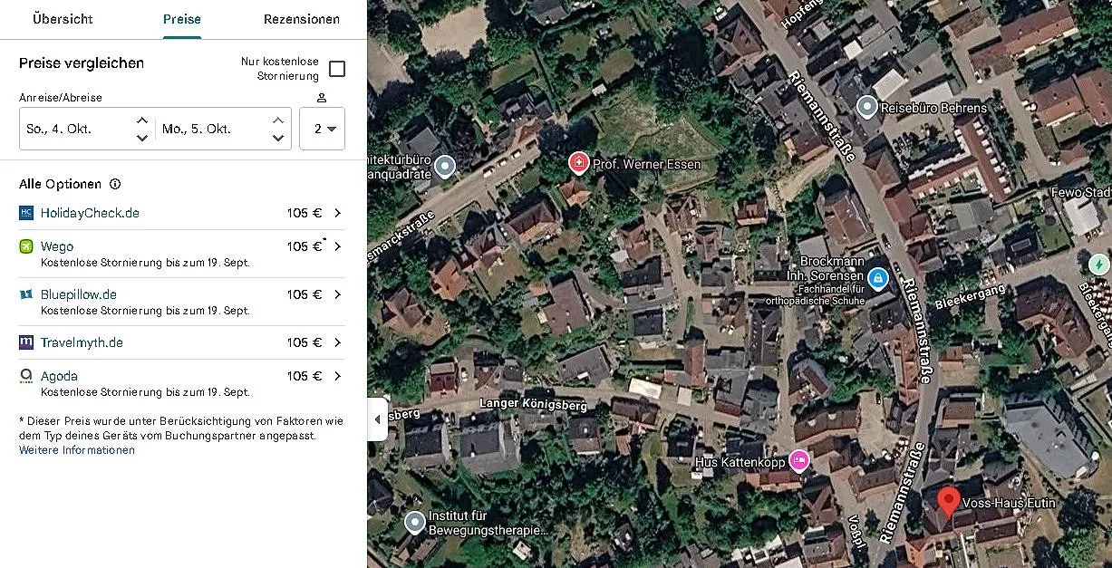 Preise bei Google